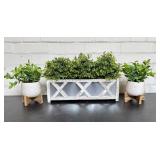 Lot Of Farmhouse Style Planters - Decoration 5'X15