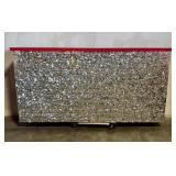 Large Bar With Shiny Silver And Red Design 19'X96'