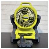 Ryobi ONE+ 18V Hybrid Whisper Series Fan With Batt
