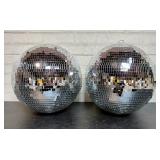 2 16' Disco Balls (May Have Loose Or Buckled Tiles