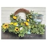 Lemon - Lime Wreath And Decoration (Lot 35'W As Pi