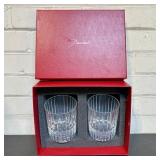 2 Baccarat Harmonie Crystal Tumblers, Luxury Frenc