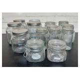 Lot Of Assorted Glass Jars - Containers 5'X5'X7'