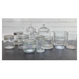 Large Lot Of Glass Containers, Compotes And Jars 6