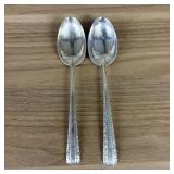 A Pair of Towle Sterling Silver Cream Soup Spoons