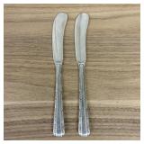 A Pair of Towle Sterling Silver Flat Handle Butter