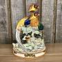 Fitz and Floyd Autumn Bounty Ceramic Pheasant Pair