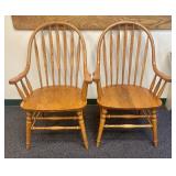 A Pair of Richardson Brothers Company Solid Oak Wi