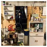 An Assortment of Power Tools, Painting Supplies, a