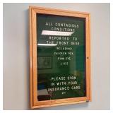 Aarco Products Inc. Enclosed Indoor Oak Frame Chan