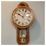 Daniel Dakota Quartz Oak Pendulum Wall Clock