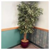 Large Artificial Ming Aralia Style Potted Floor Pl