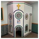 Church-Themed Multi-Level Childrens Play Structure
