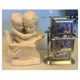 Barton 1980 Textured Composite Sculpture of an Adu