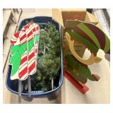 An Assortment of Seasonal Christmas Decorations an