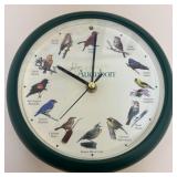 Audubon Singing Bird Quartz Wall Clock
