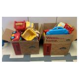 A Collection of Little Tikes Plastic Toy Vehicles