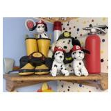 Build-A-Bear Workshop Dalmatian Plush and Firefigh