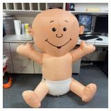 Large Scale Air Blown Inflatable Seated Baby Decor