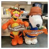 Two Airblown Holiday Inflatable Thanksgiving Chara