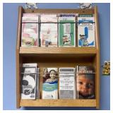 Oak Wall-Mounted Display Rack