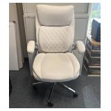 White Contemporary High-Back Executive Office Chai