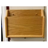 Wall Mounted Solid Oak Single Pocket Document and