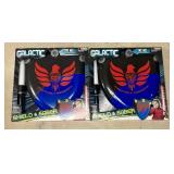 A Pair of Galactic Shield and Saber Light-Up Toy S