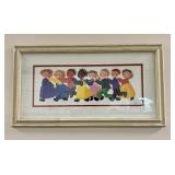 Framed Ingrid Beck Art Print of Diverse Children