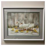 Nancy Sullivan Watercolor Painting of Ducks and Du