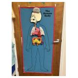 Large Interactive Human Body Educational Wall Hang