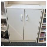 White Two-Door Utility Storage Cabinet