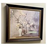 Framed Magnolia Still Life Print with 2 Thessaloni