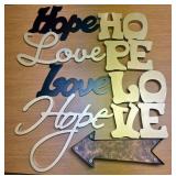 A Collection of Nine Contemporary Metal Wall Hangi