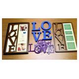 A Mainstays Photo Collage Frame and a Collection o