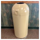 Vintage Mid-Century Modern Steel Dome Top Waste Re