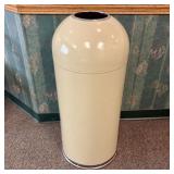 Mid-Century Modern Style Cream Painted Metal Bulle