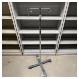 Mobile Adjustable Height Two-Hook Chrome IV Pole o