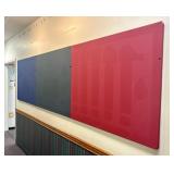 Trio of Large Fabric-Wrapped Wall Panels