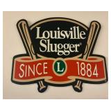 Louisville Slugger Die-Cut Metal Advertising Wall