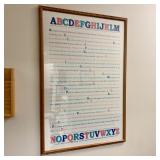 Large Framed Bible Verse Alphabet Poster
