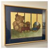 M. K. Sullivan Original Watercolor of a Teddy Bear