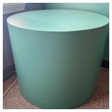 Large Teal Green Cylindrical Display Pedestal or S
