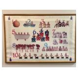 Anne Geddes Numbers Poster in Wood Frame