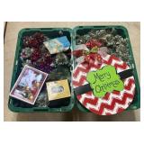 An Assortment of Christmas Holiday Decorations and