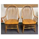 A Pair of Richardson Brothers Company Solid Oak Wi