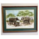 Nancy Sullivan African Elephant Family Savanna Lan