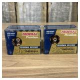 A Pair of Boxes of Federal Premium Personal Defens