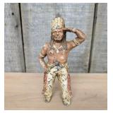 Cast Iron Native American Indian Chief Saluting St