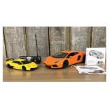Two Lamborghini RC Scale Model Cars Including Aven